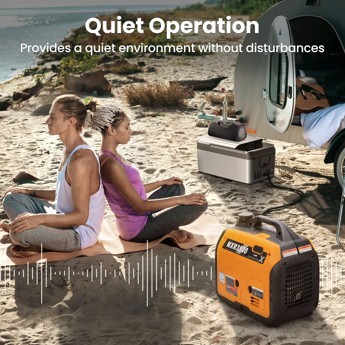MaXpeedingrods 3500W inverter generator compact and lightweight for easy transport