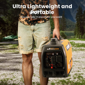 MaXpeedingrods 3500W inverter generator Eco mode display shows extended runtime