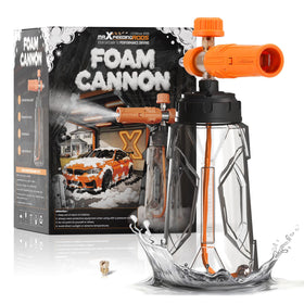 maxpeedingrods foam cannon package demonstrates a complete kit for easier outdoor car washing