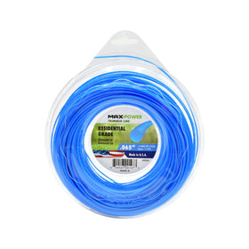 Maxpower 333265 round trimmer line in blue for durable edging and smooth cutting.