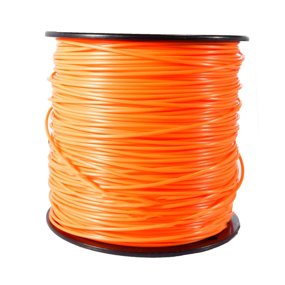 MaxPower 333695 orange trimmer line spool ready for lawn edging.