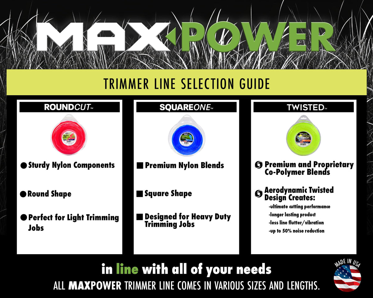 MaxPower 338813 made in USA with premium co-polymer resins.