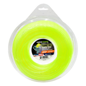 MaxPower 338814 twisted trimmer line on a spool for smooth cuts and reduced drag