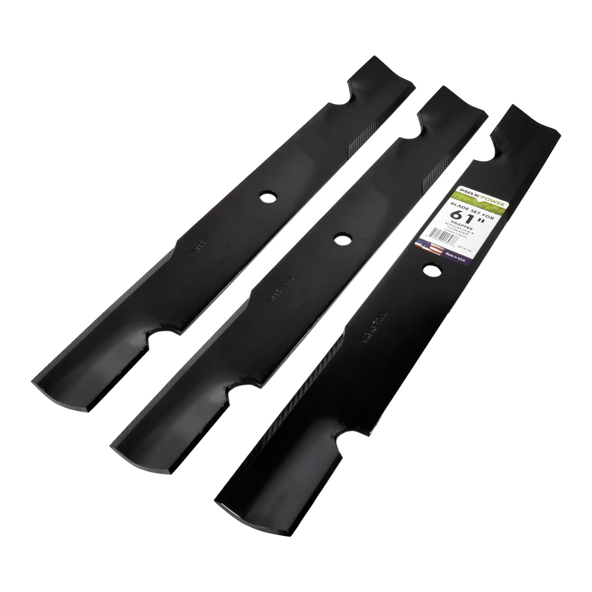 MaxPower 561311B blades with 5/8 inch center hole for secure mounting.