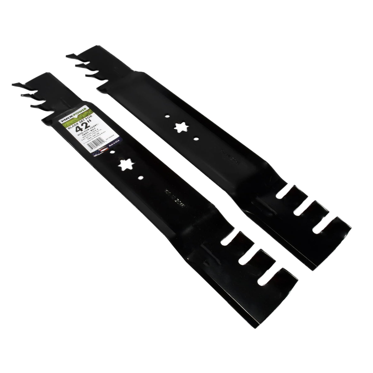 Fits 42-inch mowers for broad compatibility with popular brands.