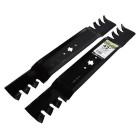 Made in USA badge on MaxPower 561532XB mulching blades.