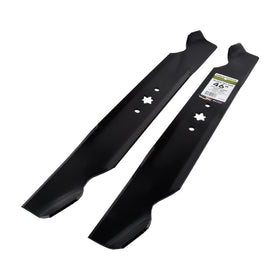 6-point star center hole detail on MaxPower 561544B blade ensures secure mounting