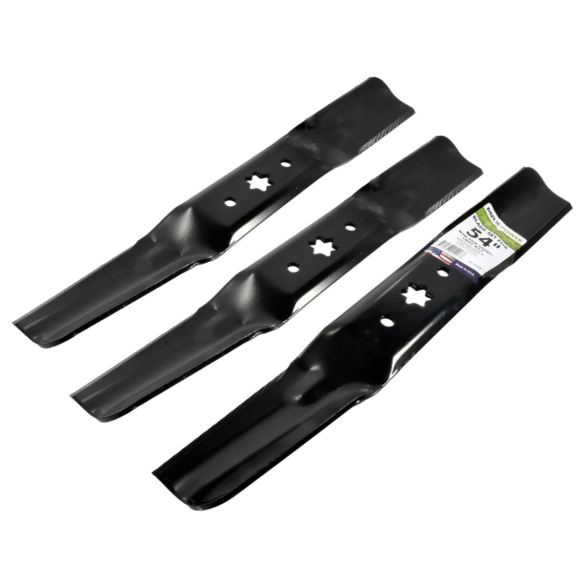 Graphic showing OEM numbers replacement for MaxPower blades