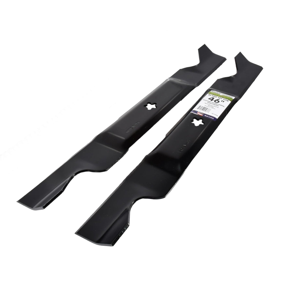 MaxPower 561739B powder-coated blades resist wear until the first cut reveals edge.