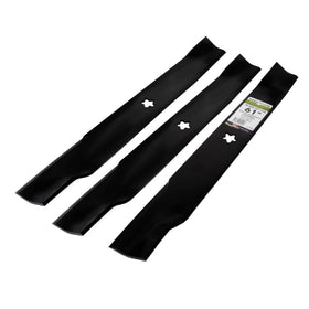 MaxPower 561746B blades mounted on mower deck for balanced cut