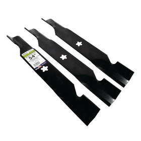 Eighteen and a half inches long and two and a half inches wide blades