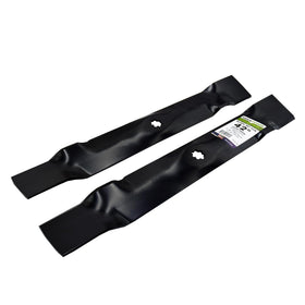 Edge-to-edge symmetry of blades ensures even cutting for smoother lawns.