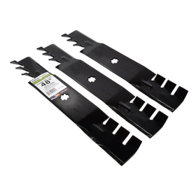 MaxPower 561812XB blade showing 17-inch length for 48-inch decks.