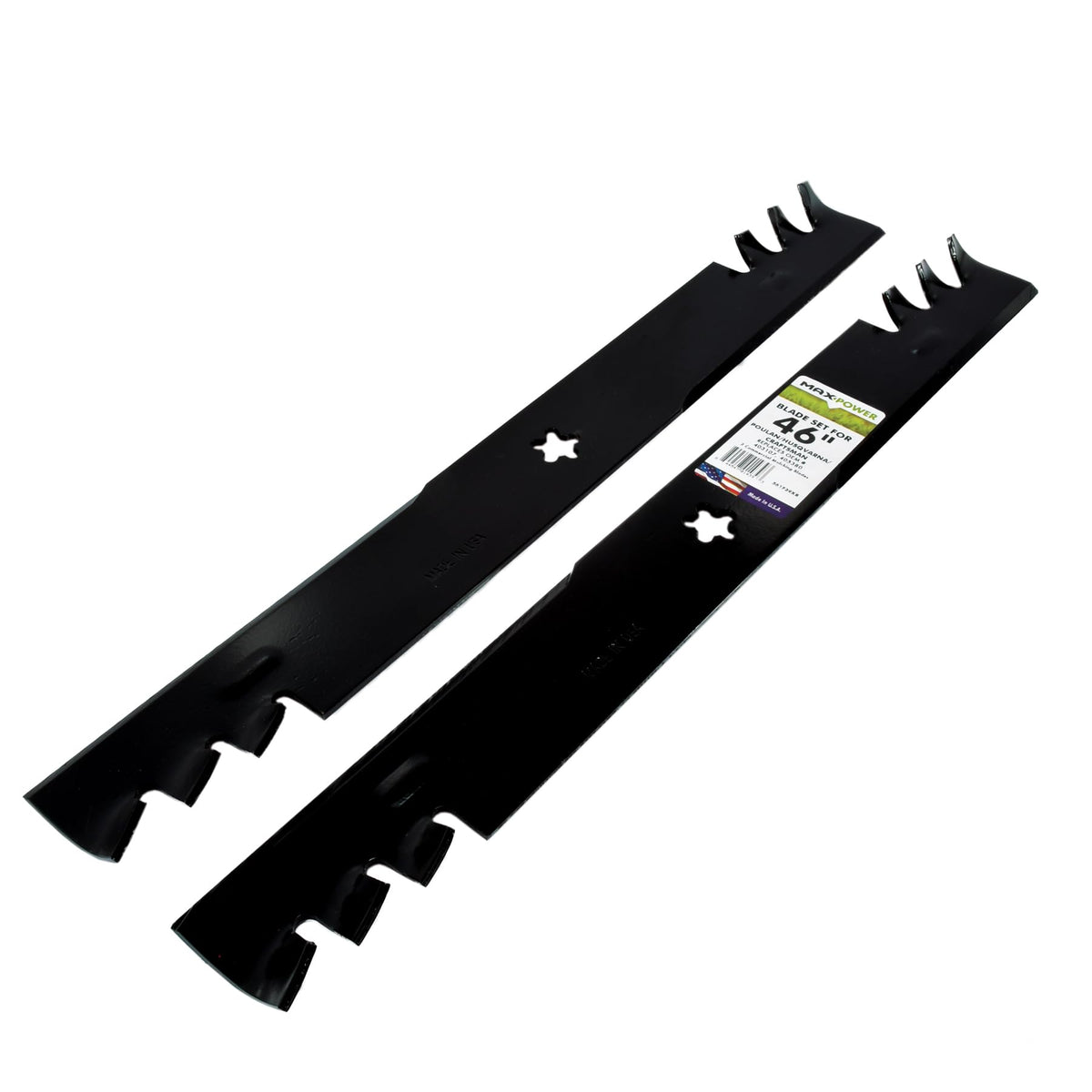 MaxPower blades are sharpened and powder-coated for protection and first-cut precision.