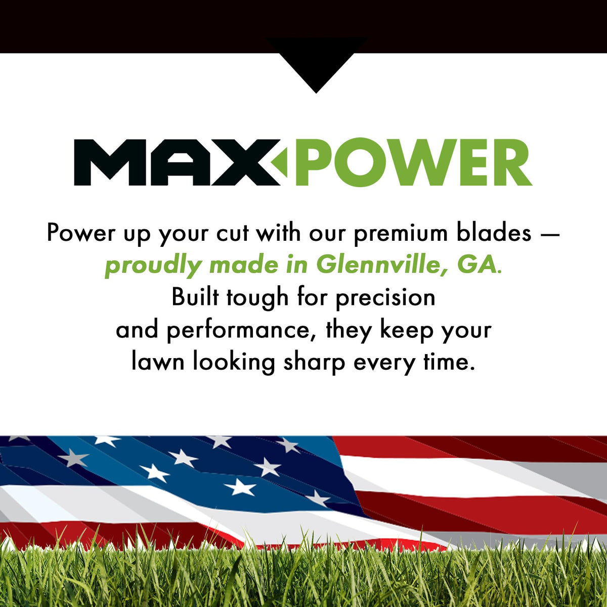 MaxPower USA-made blades provide durable performance and quick sharpening results