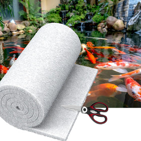 MAXTBEE Classic pond filter pad 18x36-1in white for clearer pond water.
