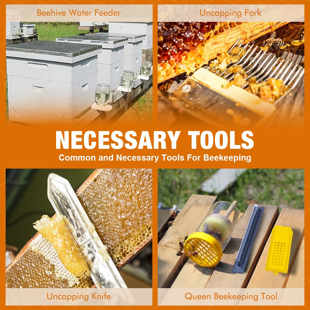 MayBee uncapping knife and fork for clean honey harvesting and uncapping.