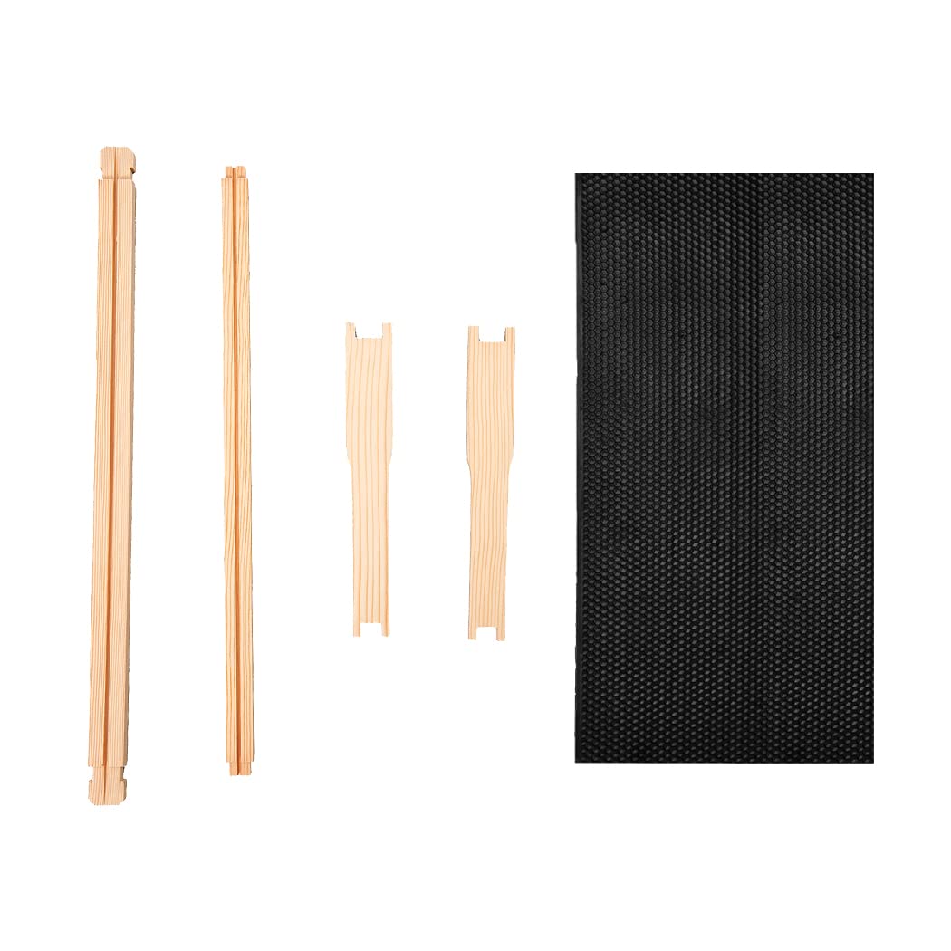 Unassembled MayBee cedar beehive box ready for durable construction