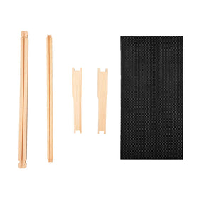 Unassembled MayBee cedar beehive box ready for durable construction