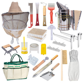 MayBee bee-keeper starting kit 24-pcs for a complete beginner beekeeping setup.