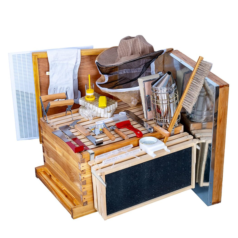 MayBee beehive box deep brood assembled provides sturdy housing for expanding colonies.