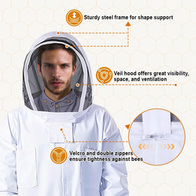 MayBee complete beehive starter kit with tools and protective gear