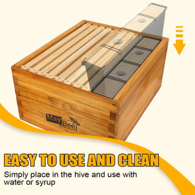 MayBee durable food-grade cedar wood construction for long-lasting use.