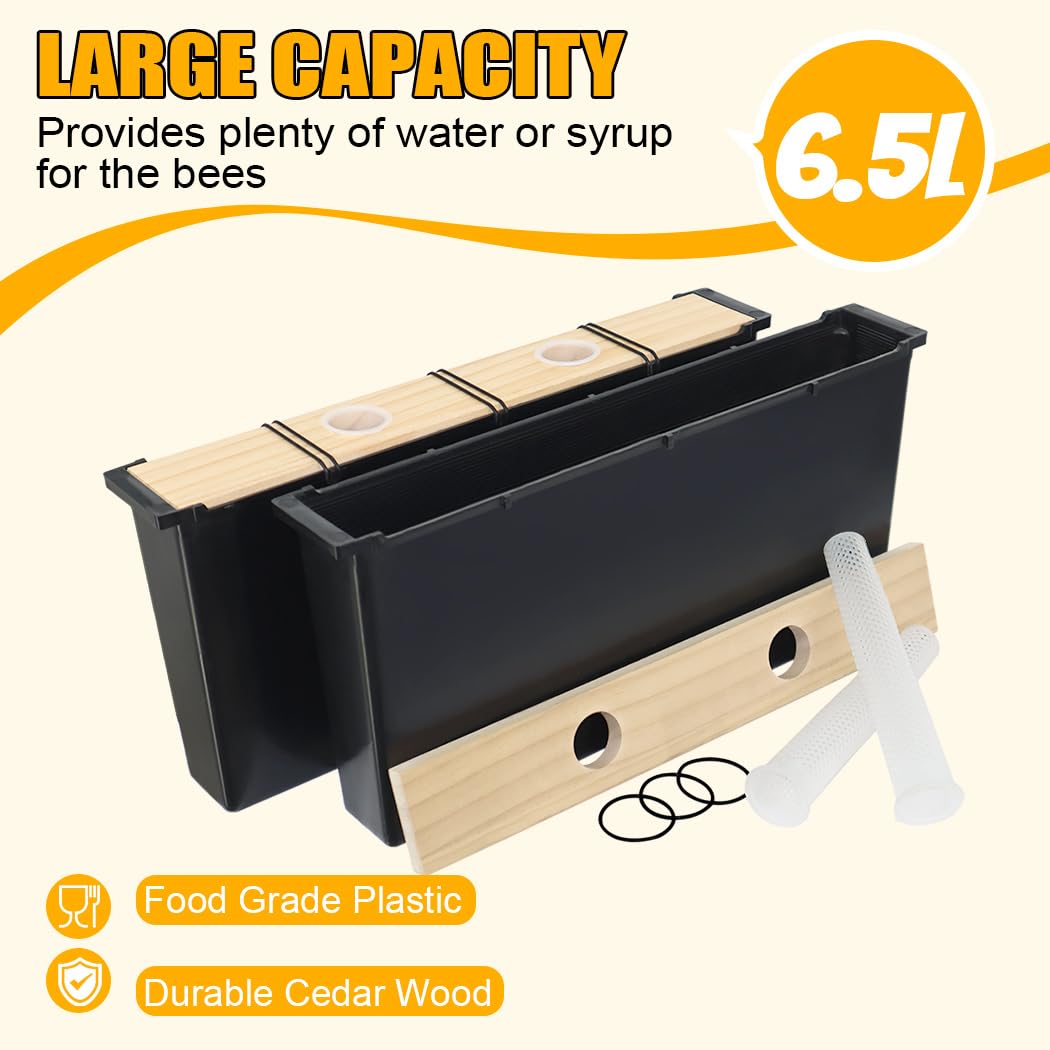MayBee grooved-entry design guides bees to syrup, reducing spill risk.