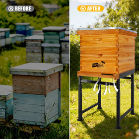 MayBee hive stand made of carbon steel with durable black finish