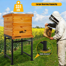 MayBee easy-assembly hive stand with included tools