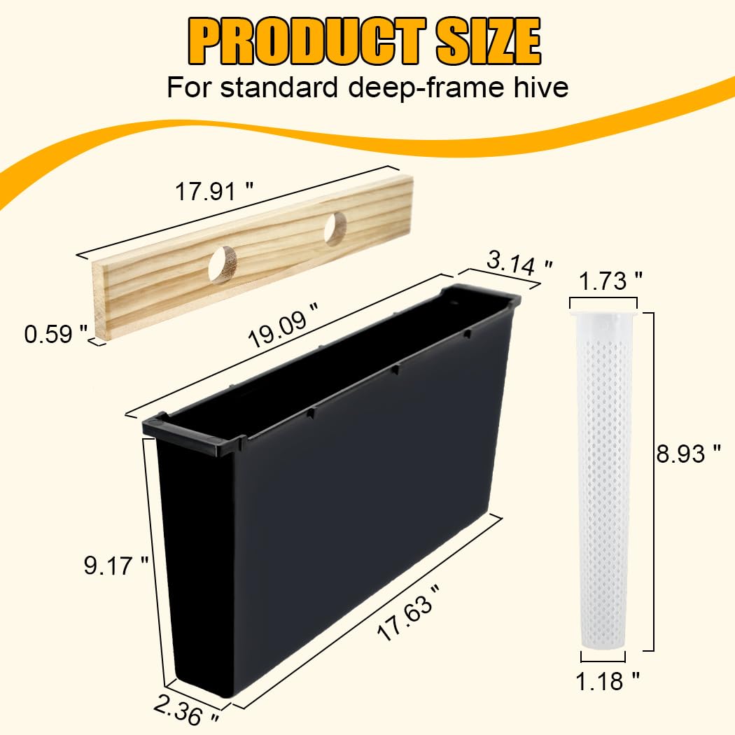 MayBee fits standard deep frames measuring 19 x 3.14 x 8.46 inches.