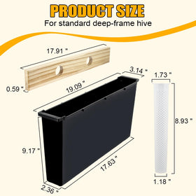 MayBee fits standard deep frames measuring 19 x 3.14 x 8.46 inches.