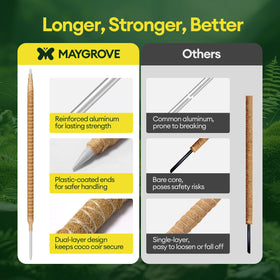 Maygrove twist ties keep vines secure without damage.