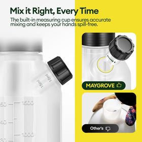 Maygrove sprayer safety relief valve prevents over-pressurization.