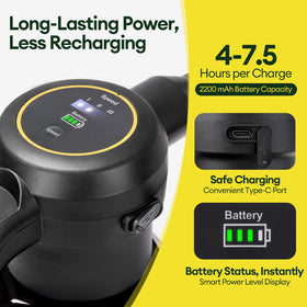 MAYGROVE USB Type-C fast charging keeps the sprayer ready to use.