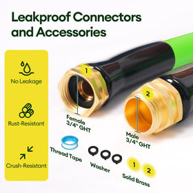 Maygrove weatherproof hose endures extreme temps for year-round gardening tasks.