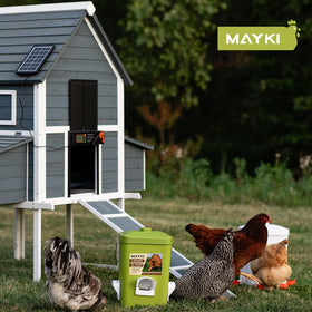 MAYKI outdoor durability supports year-round coop use