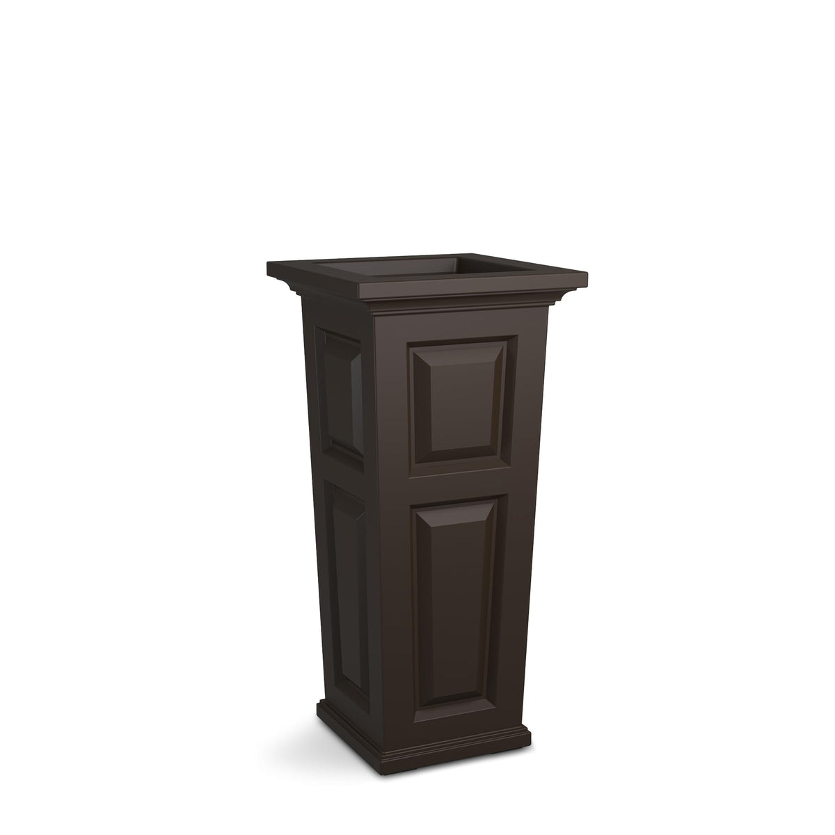 Mayne Nantucket planter, made in USA, with durable outdoor build and long warranty.