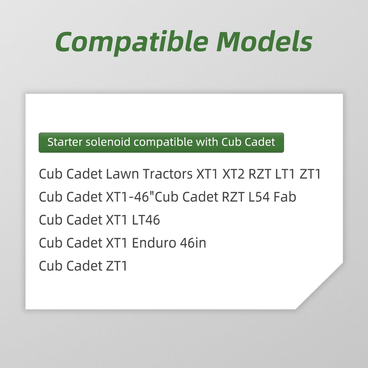 MaySpare Cub Cadet compatible solenoid assembly for seamless installation.