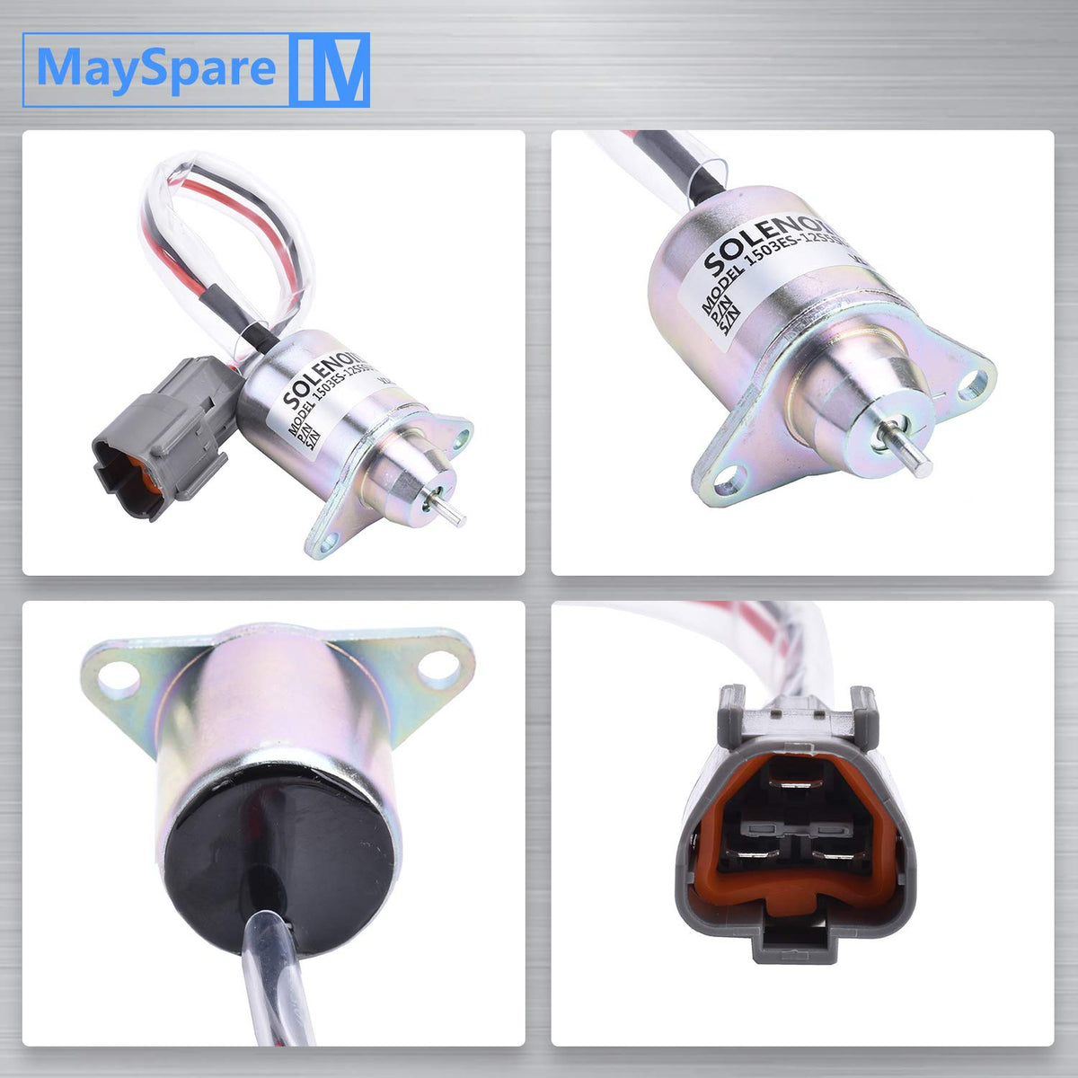 MaySpare John Deere 4200-4700 12V solenoid for engine control