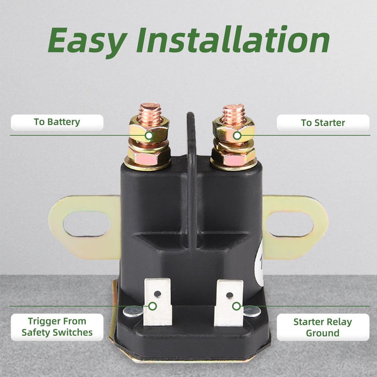MaySpare starter solenoid copper wire coil, improved electrical efficiency.