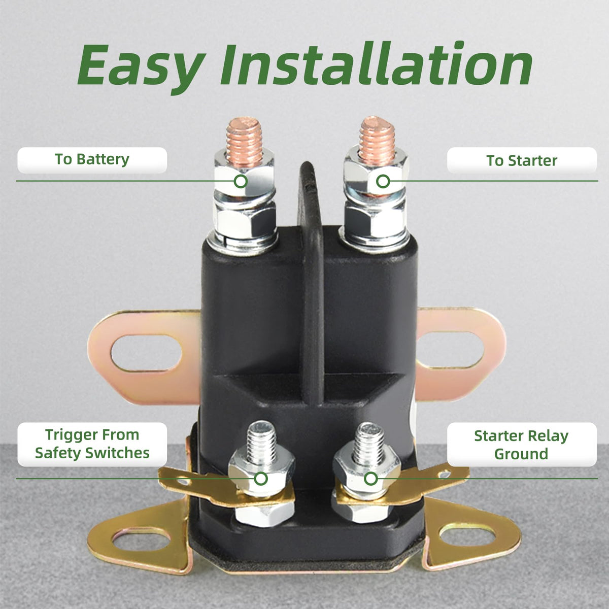 Copper-wired coil and tough shell illustrate heat resistance in MaySpare solenoid.