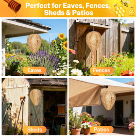 Mazholoths paper nest with ropes enables versatile hanging options.