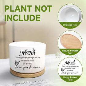 MBRUH gift-ready decor pot in clean white to complement any room.