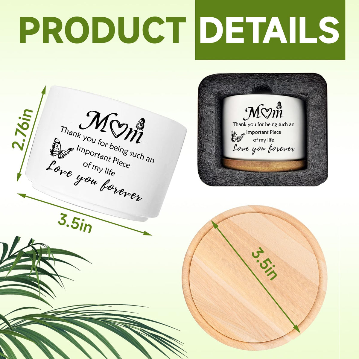 MBRUH 3.5-inch pot beside a hand illustrating compact size.