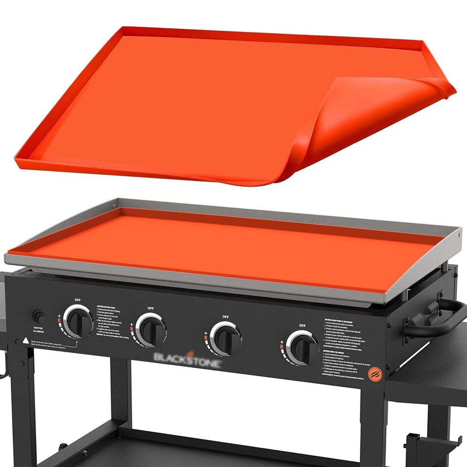 MBYLOEBA 36in griddle cover mat orange fits Blackstone for dust protection