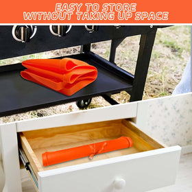 MBYLOEBA foldable silicone mat for compact storage after grilling