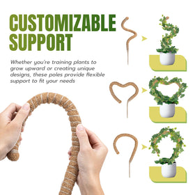 Mcbazel bendable moss pole lets you shape arches, hearts, or waves.