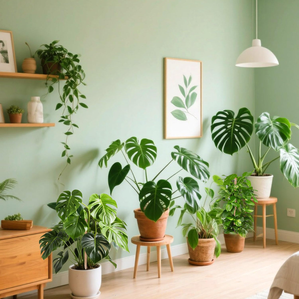 Mcbazel moss pole promotes organized vertical growth indoors.
