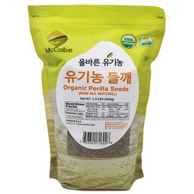 McCabe Organic Perilla Seeds pack shot showing USDA and CCOF certification for trusted quality.